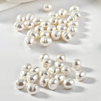 Imitation Pearl Thread Shaped Acrylic Beads 14mm 10pcs