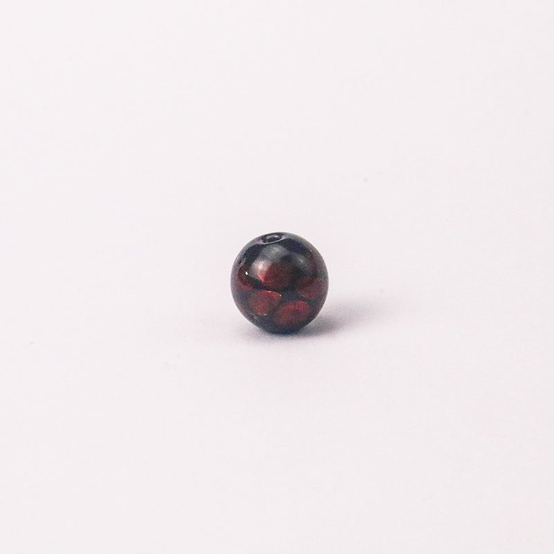 Electroplated Round Lampwork Glass Beads 12mm Japanese Style 10