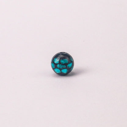 Electroplated Round Lampwork Glass Beads 12mm Japanese Style 8