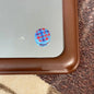 Flat Houndstooth Acrylic Beads 18mm Glossy Colorful 20pcs 4