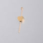 Stainless Steel Heart Metal Beads 8mm Smooth Flat Color Retaining 5pcs 7