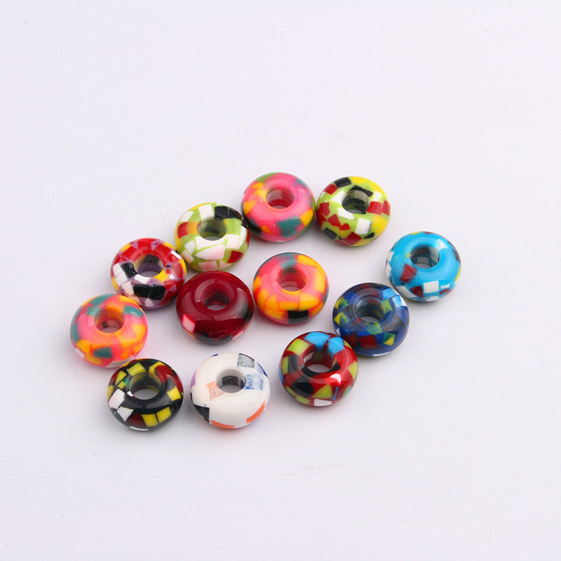 Resin Round Spacer Beads 14mm Colorful Printing 20pcs 5