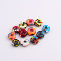Resin Round Spacer Beads 14mm Colorful Printing 20pcs 5