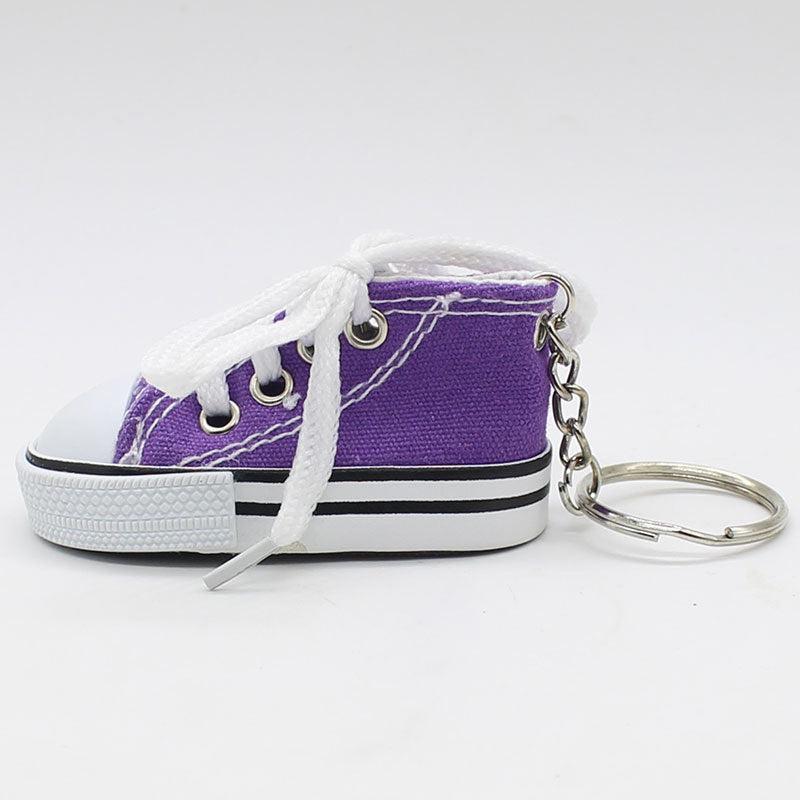 Canvas Shoe Keychain Mini Sneaker Cotton Cloth Multiple Colors 10