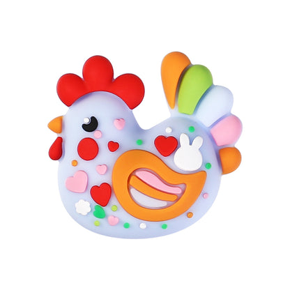 Silicone 3D Focal Beads Easter Bunny Chick Easter Egg Rabbit 20Pcs 23
