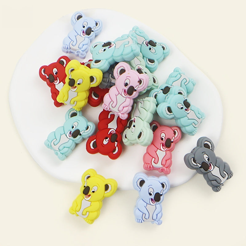 Silicone Focal Beads Koala Sitting Pose 20pcs