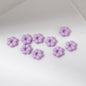 Floral Flower Shape 8mm Acrylic Spacer Beads 50pcs 15