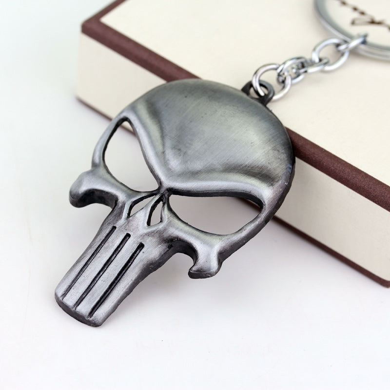 Skull Bottle Opener Keychain Metal Zinc Alloy Glowing Eyes 2