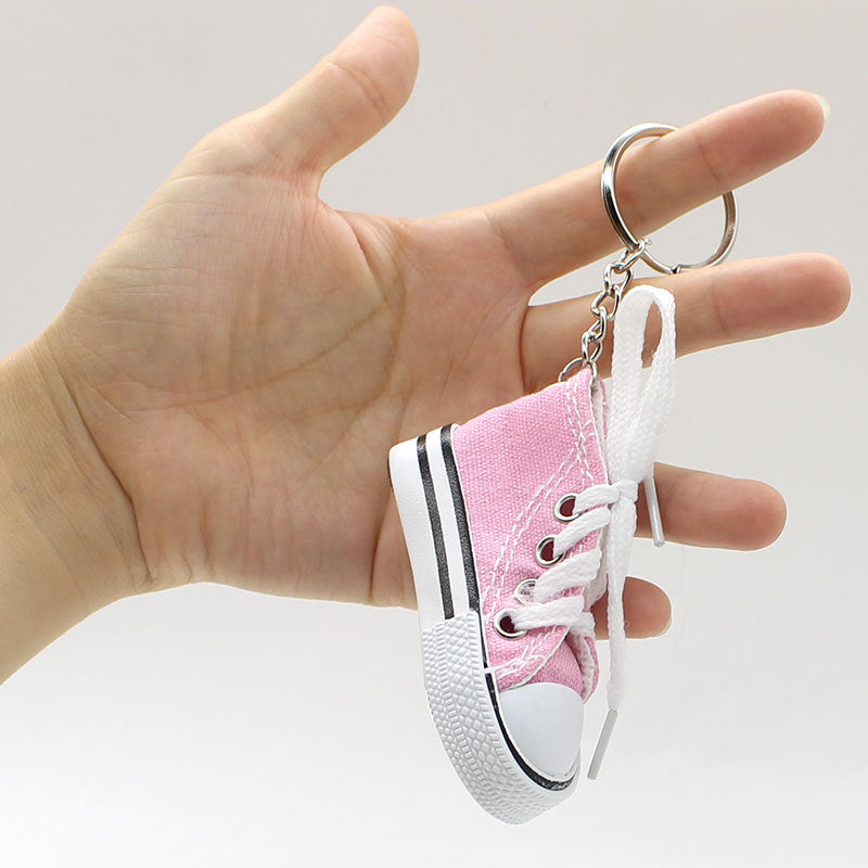 Canvas Shoe Keychain Mini Sneaker Cotton Cloth Multiple Colors 4