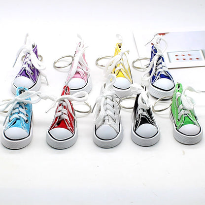 Canvas Shoe Keychain Mini Sneaker Cotton Cloth Multiple Colors 3