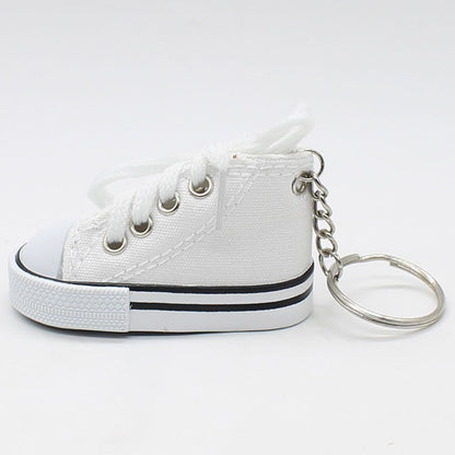 Canvas Shoe Keychain Mini Sneaker Cotton Cloth Multiple Colors 12