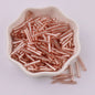 Electroplated Bugle Glass Beads 15mm Metallic Mixed Colors 70pcs 6