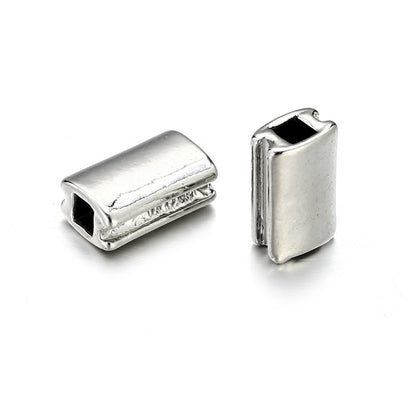 Tube Metal Beads 10*6mm Smooth Zinc Alloy 1pc 5
