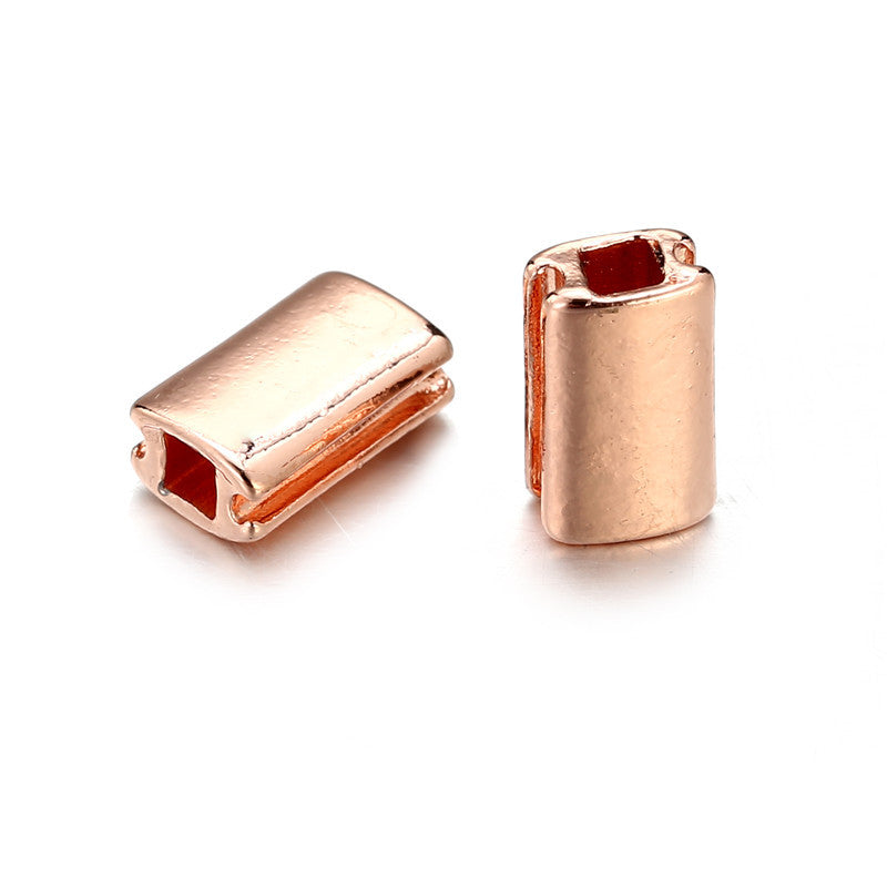 Tube Metal Beads 10*6mm Smooth Zinc Alloy 1pc 4
