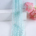 Seed Diamond Glass Beads 4mm Transparent Pastel Colors 10Strands 6