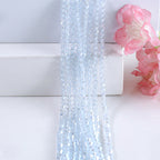 Seed Diamond Glass Beads 4mm Transparent Pastel Colors 10Strands 3