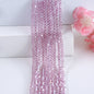 Seed Diamond Glass Beads 4mm Transparent Pastel Colors 10Strands 11
