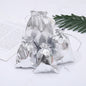 Cloth Drawstring Pouches Gold Silver Mixed Sizes 5pcs 3