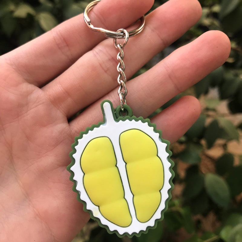 Soft Rubber Avocado Keychain Cute Fruit Charm Green 9