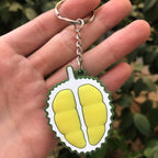 Soft Rubber Avocado Keychain Cute Fruit Charm Green 9