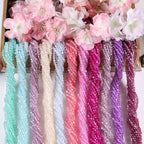 Seed Diamond Glass Beads 4mm Transparent Pastel Colors 10Strands