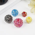 Bubblegum Ball Rhinestone Beads 12mm Multicolor Sparkle 50pcs 4