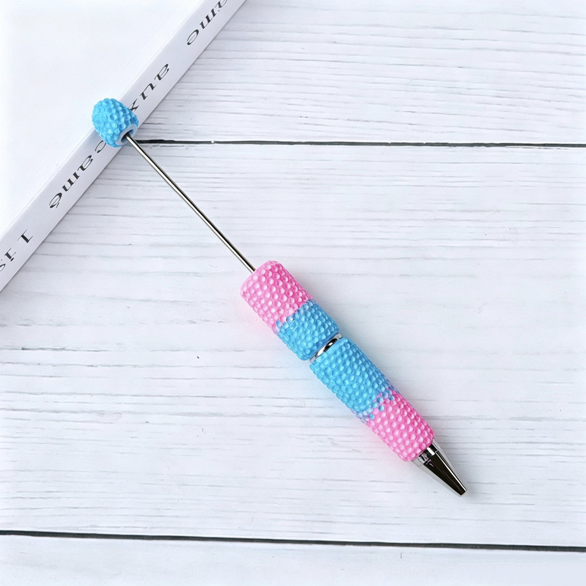 Gradient Candy Color Beadable Pen with Full Rhinestones 9