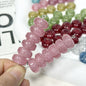 Glitter Resin Donut Spacer Beads 14x7.5mm Hole 5mm 100pcs 7