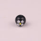 Lampwork Glass Beads Tiny Four Petal Flower Round 12mm 10pcs 8