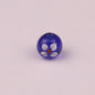 Lampwork Glass Beads Tiny Four Petal Flower Round 12mm 10pcs 10