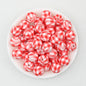 15mm Multicolor Patterned Printed Round Silicone Beads 50pcs 7