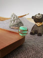 Lampwork Glass Beads Round 8-14mm Glow In The Dark Rose Pattern 1pc 7