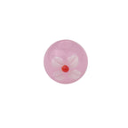 Lampwork Glass Beads Tiny Four Petal Flower Round 12mm 10pcs 4