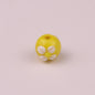 Lampwork Glass Beads Tiny Four Petal Flower Round 12mm 10pcs 5