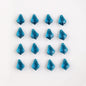 Electroplated Maple Leaf Glass Beads 11x16mm Double-Sided Single Hole 30pcs 11