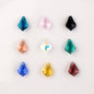 Electroplated Maple Leaf Glass Beads 11x16mm Double-Sided Single Hole 30pcs 9