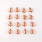 Electroplated Maple Leaf Glass Beads 11x16mm Double-Sided Single Hole 30pcs 13