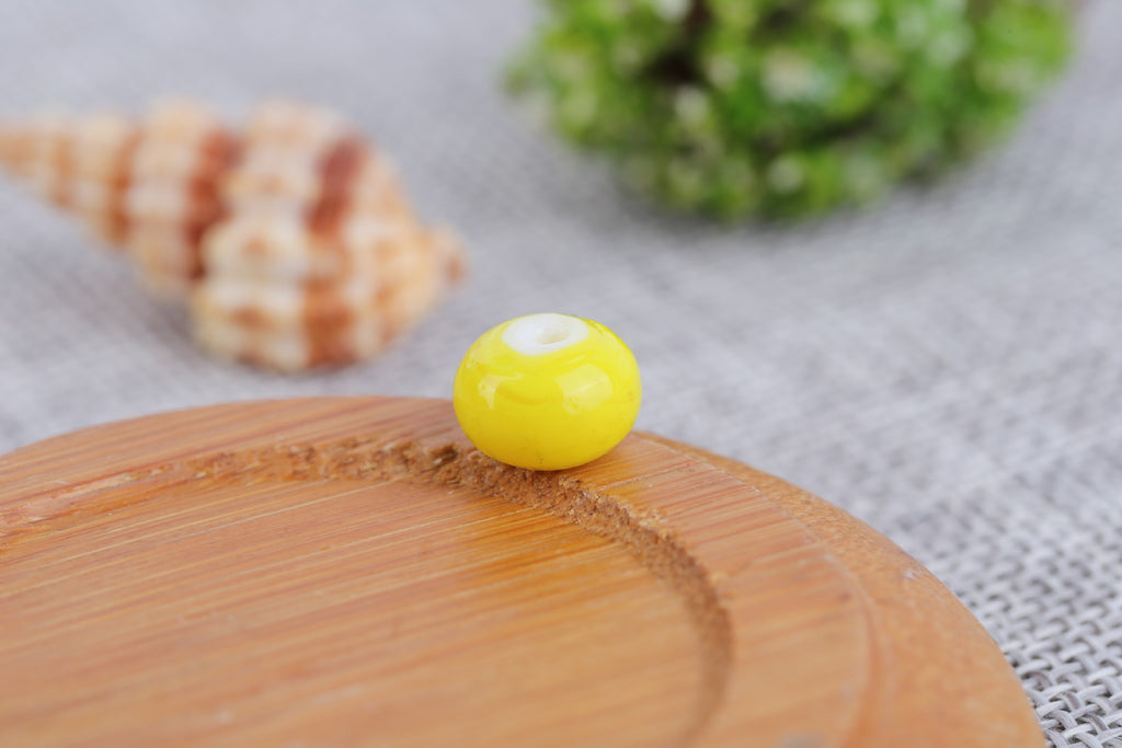 Lampwork Spacer Beads 8-16mm Solid Color 10pcs 5
