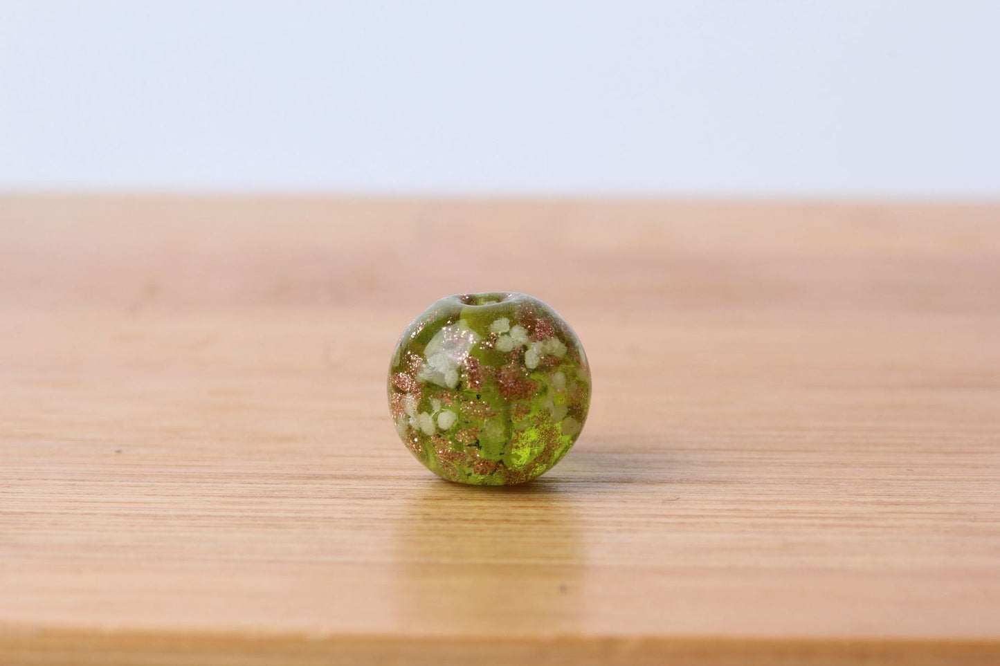 Transparent Round Glass Beads 10mm Multicolor Colored Glaze 10pcs 8