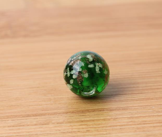 Transparent Round Glass Beads 10mm Multicolor Colored Glaze 10pcs 9
