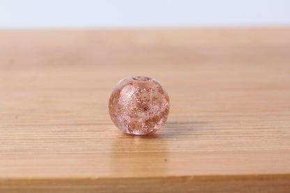 Transparent Round Glass Beads 10mm Multicolor Colored Glaze 10pcs 7