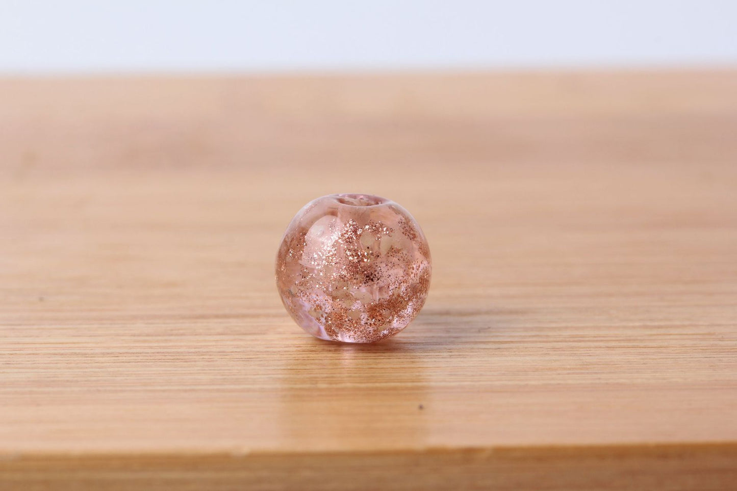 Transparent Round Glass Beads 10mm Multicolor Colored Glaze 10pcs 7