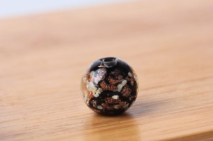 Transparent Round Glass Beads 10mm Multicolor Colored Glaze 10pcs 11