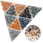 Glass Faceted Spacer Beads 8mm Large Hole 50pcs 2