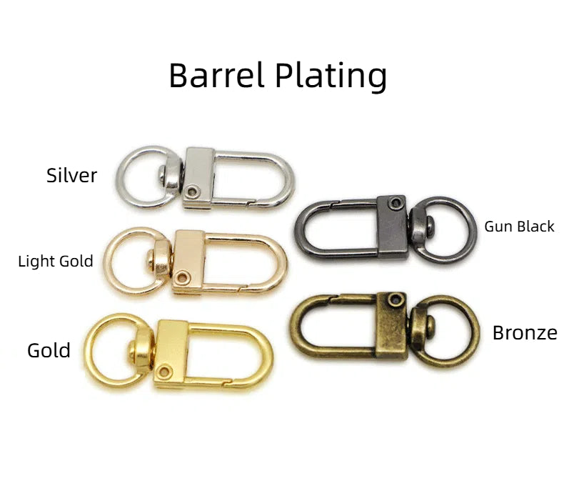 Zinc Alloy Metal Door Buckle Keychain Hook 33mm 50pcs Multi Finish 5