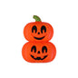 Silicone Halloween 3D Focal Beads Spooky Characters 20pcs - Double Head Pumpkin
