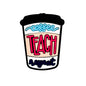 Silicone Focal Beads Coffee Teach Repeat Cup Colorful Text 20pcs