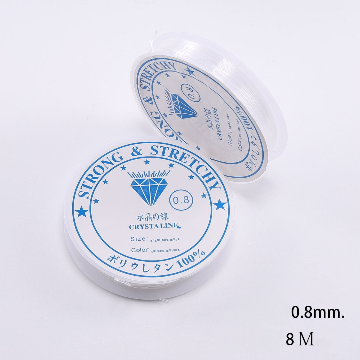 Transparent Crystal Elastic Cord Stretchy Jewelry Thread 0.4-1mm Roll 10