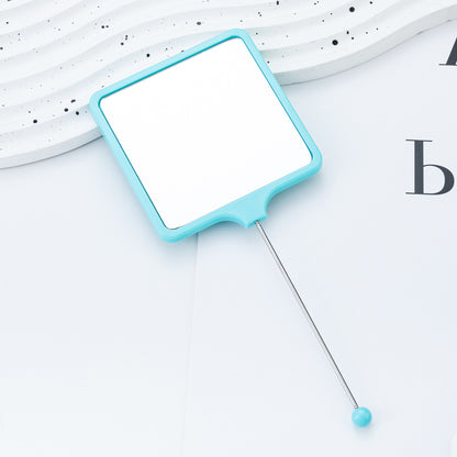 Beadable Plastic Mirrors Handheld Square