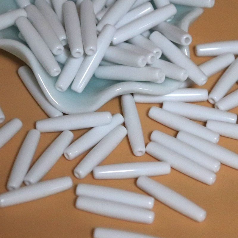 Black Cylinder Acrylic Tube Beads 5mm 25mm 1130pcs 2
